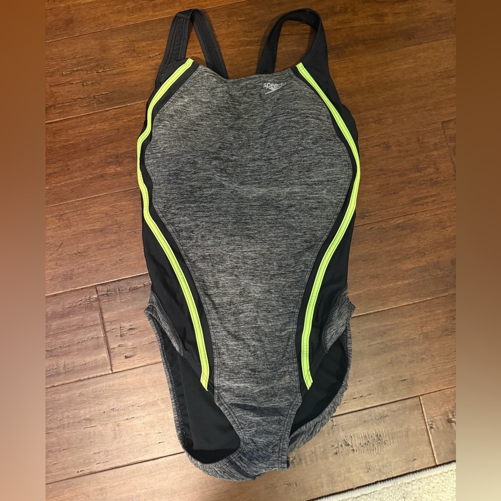 Speedo Gray and Black Swimsuit